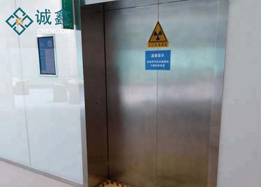 Krankenhaus-Führungs-Metallstrahlungs-Abschirmungs-Tür mit sauberer Edelstahl-Oberfläche