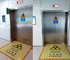 Edelstahl-automatische gleitende Führungs-Tür-Strahlenschutz-Tür für Röntgenstrahl-Raum