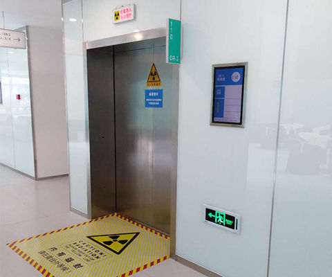 Maßgeschneiderte Schleierschutztür mit Edelstahlplatte für den MRT-Raum - CE- und ISO9001-zertifiziert