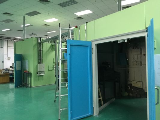 Synchroner Strahlschutzschuppen mit hochenergetischer physikalischer Strahlschutz-Modulkonstruktion und abnehmbaren Schwellen