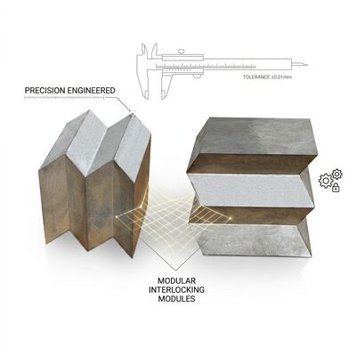 99,99% reine Bleischutzsteine mit Verriegelungsdesign und anpassbaren Größen für CT-Räume