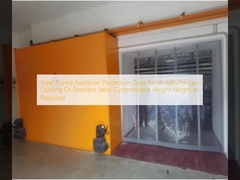 Stahlrahmen Strahlenschutztür mit Pulverbeschichtung oder Edelstahl angepasste Höhe Höhe nach Bedarf